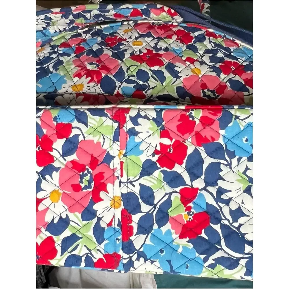 Vera Bradley Summer cottage Quilted Floral Laptop Tote bag